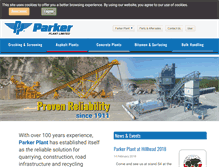 Tablet Screenshot of parkerplant.com